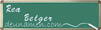 Rea Belger Visitenkarte